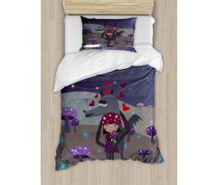 Red Riding Hood and Wolf Duvet Cover Set