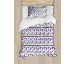 Lavender and Peony Duvet Cover Set