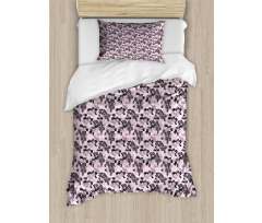 Abstract Forget Me Not Duvet Cover Set