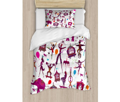 Colorful Characters Duvet Cover Set