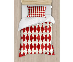 Vintage Harlequin Design Duvet Cover Set