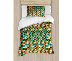 Boho Abstract Duvet Cover Set