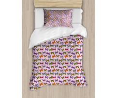 Doodle Butterflies Art Duvet Cover Set