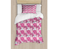 Orchid Grunge Duvet Cover Set