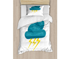 Cloud and Bolts Duvet Cover Set