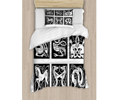 Tribal Abstract Animals Duvet Cover Set