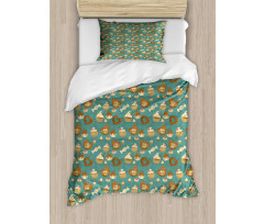 Hearty Cupcake Medley Duvet Cover Set