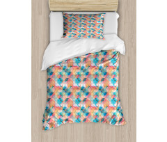 Boho Rainbow Colors Duvet Cover Set