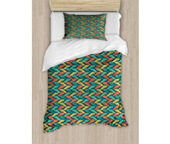 Zigzag Design Slipper Duvet Cover Set