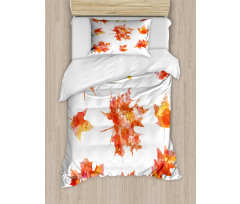 Canadian Foliage Maple Duvet Cover Set