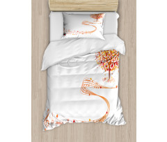 Music Sheet and Notes Duvet Cover Set