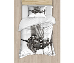 Robot Sailfish Animal Duvet Cover Set