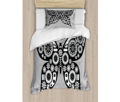 Silhouette Butterfly Duvet Cover Set