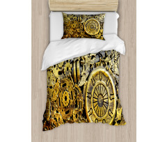 Vintage Machinery Duvet Cover Set