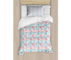 Teapots Roses Duvet Cover Set