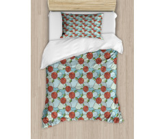 Stained Glass Rose Duvet Cover Set