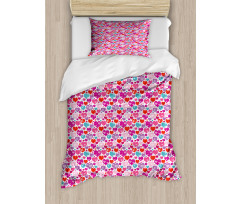 Hearts Swirls Duvet Cover Set