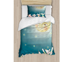 Mouse Crowd Full Moon Duvet Cover Set