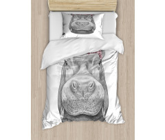 Sketch Animal Portrait Duvet Cover Set