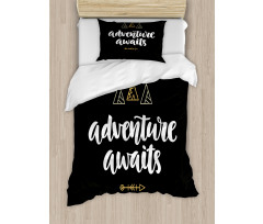 Adventure Awaits Tents Duvet Cover Set