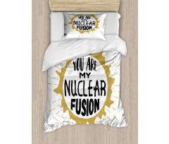 Cosmic Star Love Message Duvet Cover Set