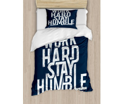 Work Hard Stay Humble Duvet Cover Set