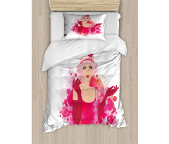 Feather Headband Duvet Cover Set