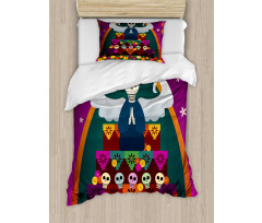 Angel Skull Altar Duvet Cover Set