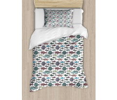 Seafood Cuisine Pattern Duvet Cover Set