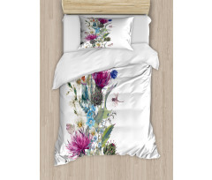 Vintage Herbal Border Duvet Cover Set