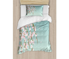 Cherry Blossom Buds Duvet Cover Set