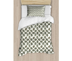 Ornate Tortoise Pattern Duvet Cover Set