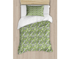 Botany Creeper Leaf Berry Duvet Cover Set