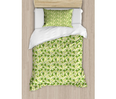 Medical Hop Plant Outdoors Duvet Cover Set