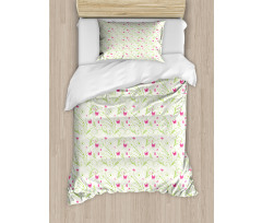 Curvy Stems Petals Bloom Duvet Cover Set