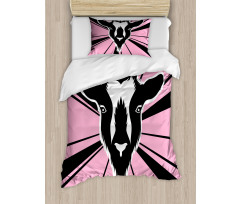 Graphic Goat Head Artwork Duvet Cover Set