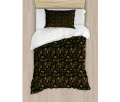 Cones Fir Needles Leaves Duvet Cover Set