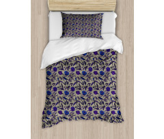 Hand-Drawn Wildflowers Duvet Cover Set