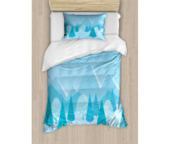 Christmas Pines Alps Duvet Cover Set