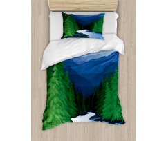 Evening Oak Forest Duvet Cover Set