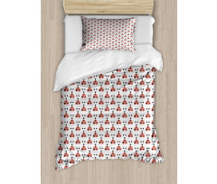 Heart Shaped Bug Forms Duvet Cover Set