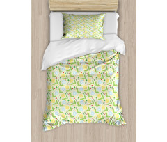 Leaves and Blowballs Duvet Cover Set