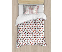 Cartoon Beetle Design Duvet Cover Set