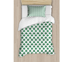 Evergreen Monstera Leaf Duvet Cover Set