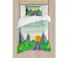 Road Trip Forest Duvet Cover Set