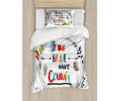 Motivational Style Lettering Duvet Cover Set