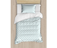 Forget Me Not Flowers Retro Duvet Cover Set