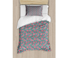 Waves and Roses Duvet Cover Set