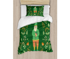 Botanical Herbs and Branches Duvet Cover Set