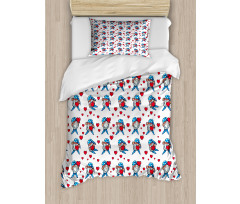 Valentines Day Romantic Theme Duvet Cover Set